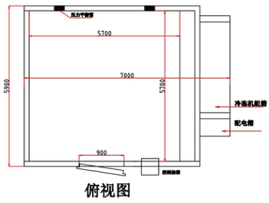 恒溫恒濕房俯視圖